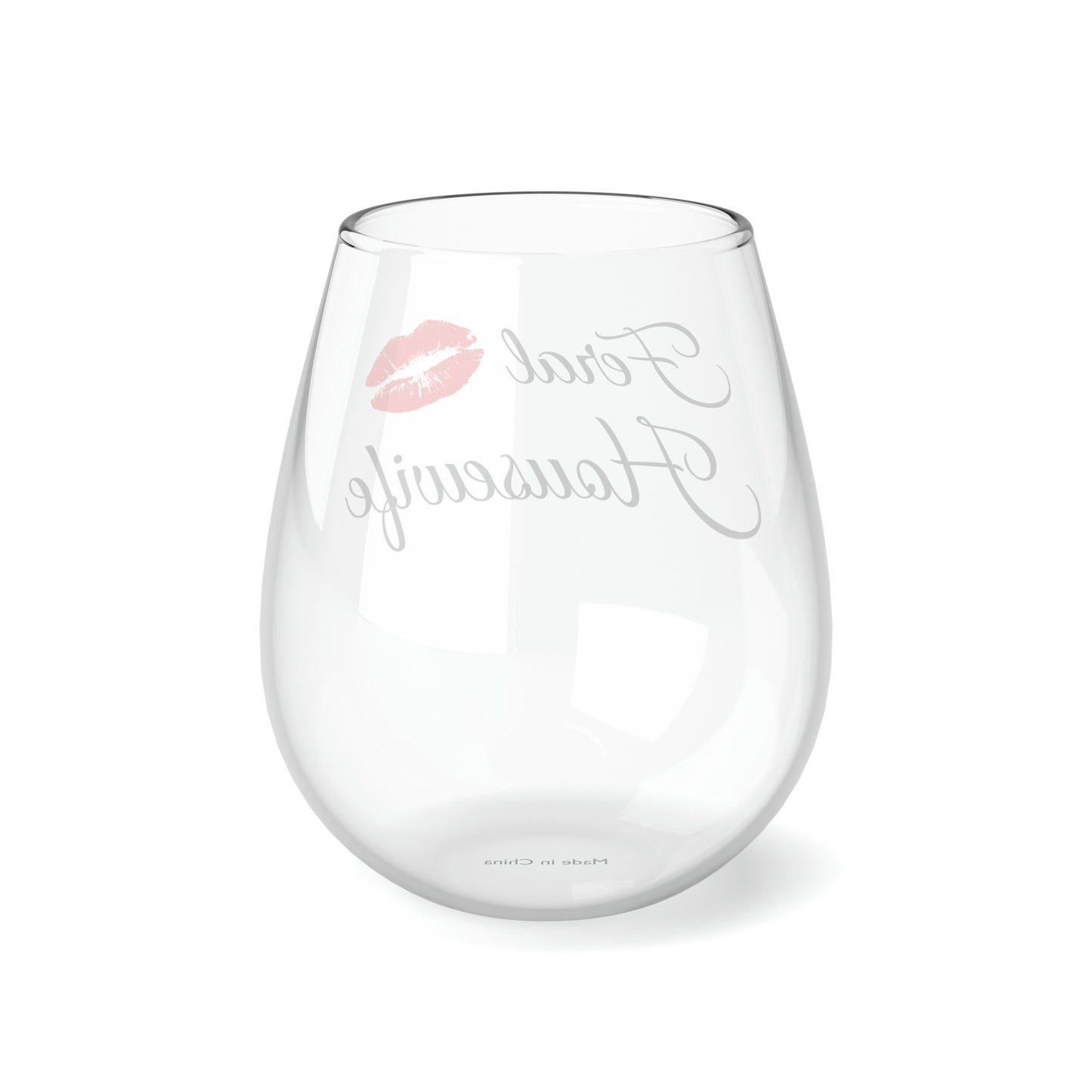 Feral housewife Stemless Wine Glass, 11.75oz
